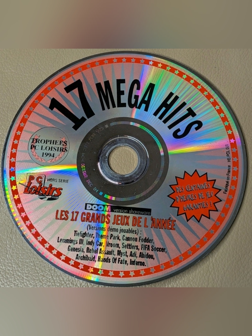 Vintage 1994 PC Game Demo Disc 17 Mega Hits PC Game  Doom Shareware Version
